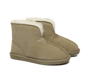 UGG Slippers - AS UGG Unisex Ankle Slipper Parker Double-face Sheepskin