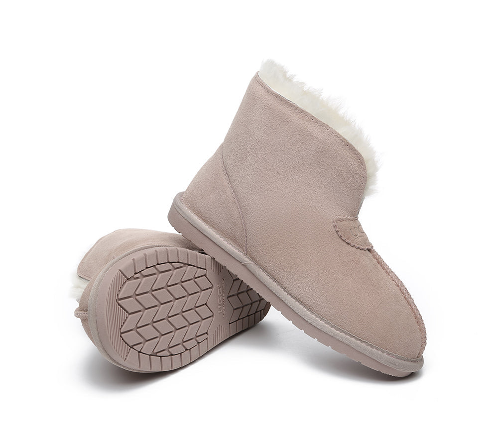 UGG Slippers - AS UGG Unisex Ankle Slipper Parker Double-face Sheepskin