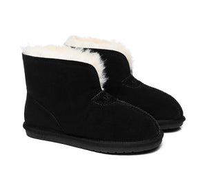 UGG Slippers - AS UGG Unisex Ankle Slipper Parker Double-face Sheepskin