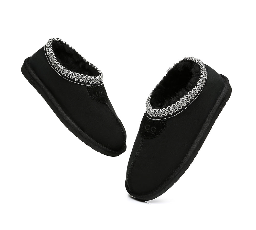 UGG Slippers - AS Unisex Ankle UGG Slippers Venus Double Face Sheepskin Home Slippers