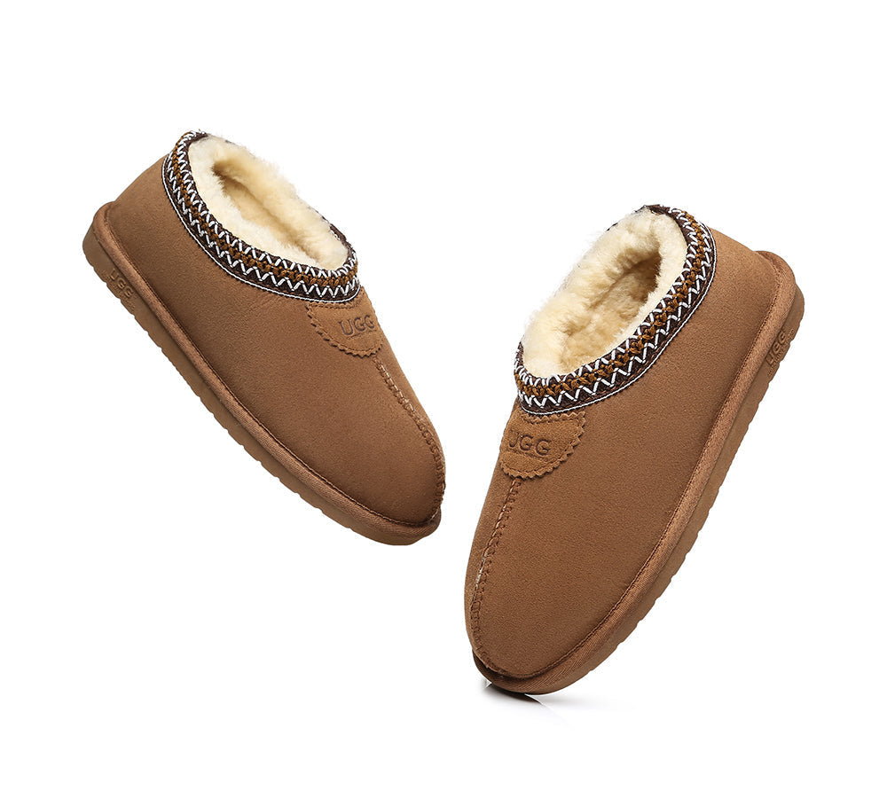 UGG Slippers - AS Unisex Ankle UGG Slippers Venus Double Face Sheepskin Home Slippers