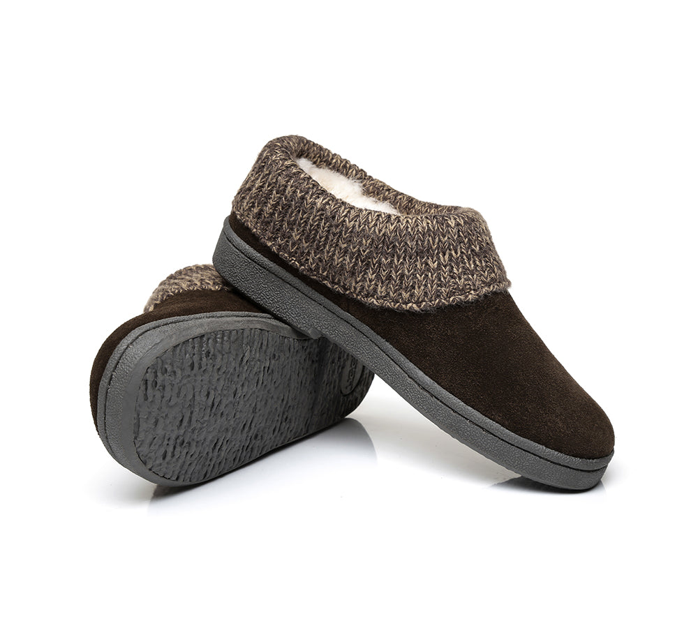 UGG Slippers - AS Women Knit Collar Ugg Ankle Slippers