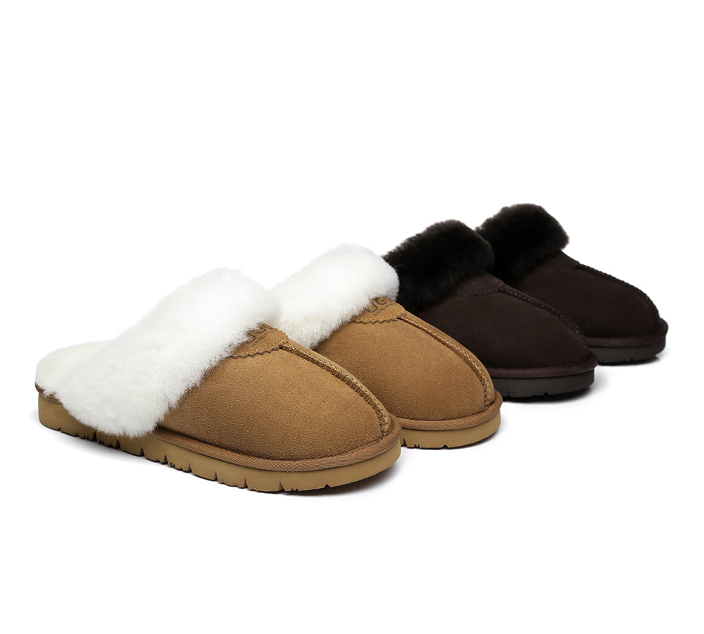 UGG Slippers - Australia Sheepskin Wool Ugg Slippers Unisex Hedy