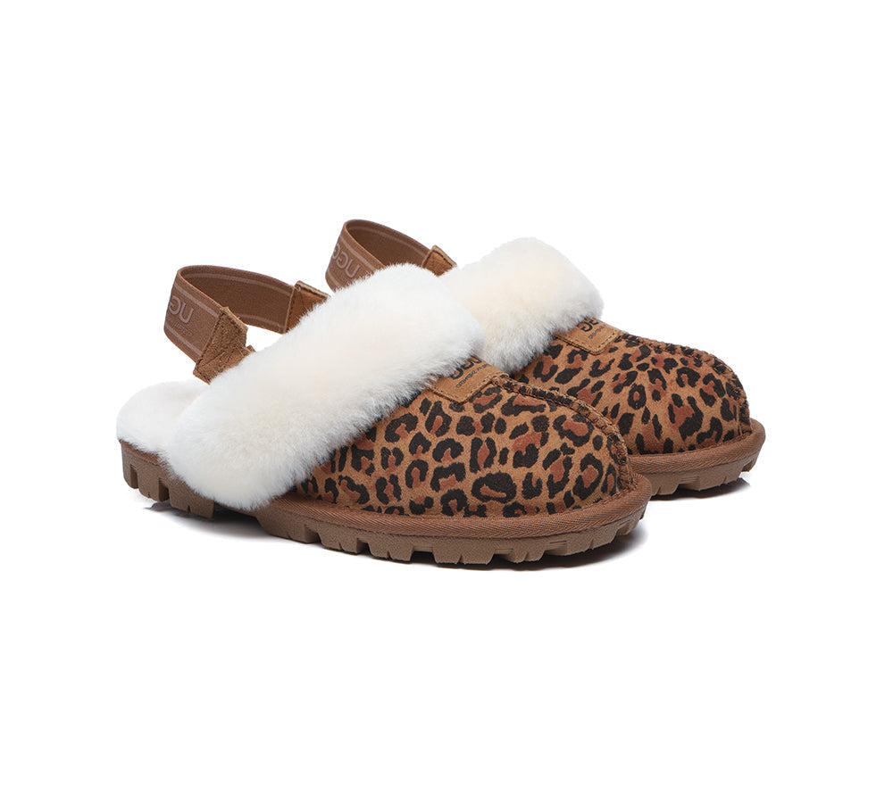 UGG Slippers - AUSTRALIAN SHEPHERD® UGG Sheepskin Wool Removable Strap Slingback Slippers Suzie