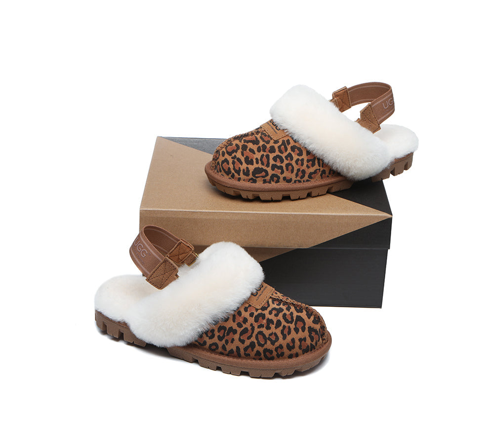 UGG Slippers - AUSTRALIAN SHEPHERD® UGG Sheepskin Wool Removable Strap Slingback Slippers Suzie