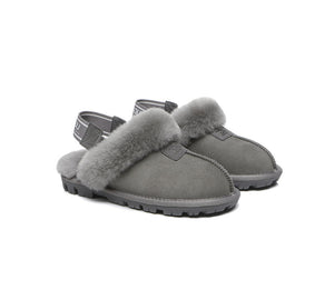 UGG Slippers - AUSTRALIAN SHEPHERD® UGG Sheepskin Wool Removable Strap Slingback Slippers Suzie