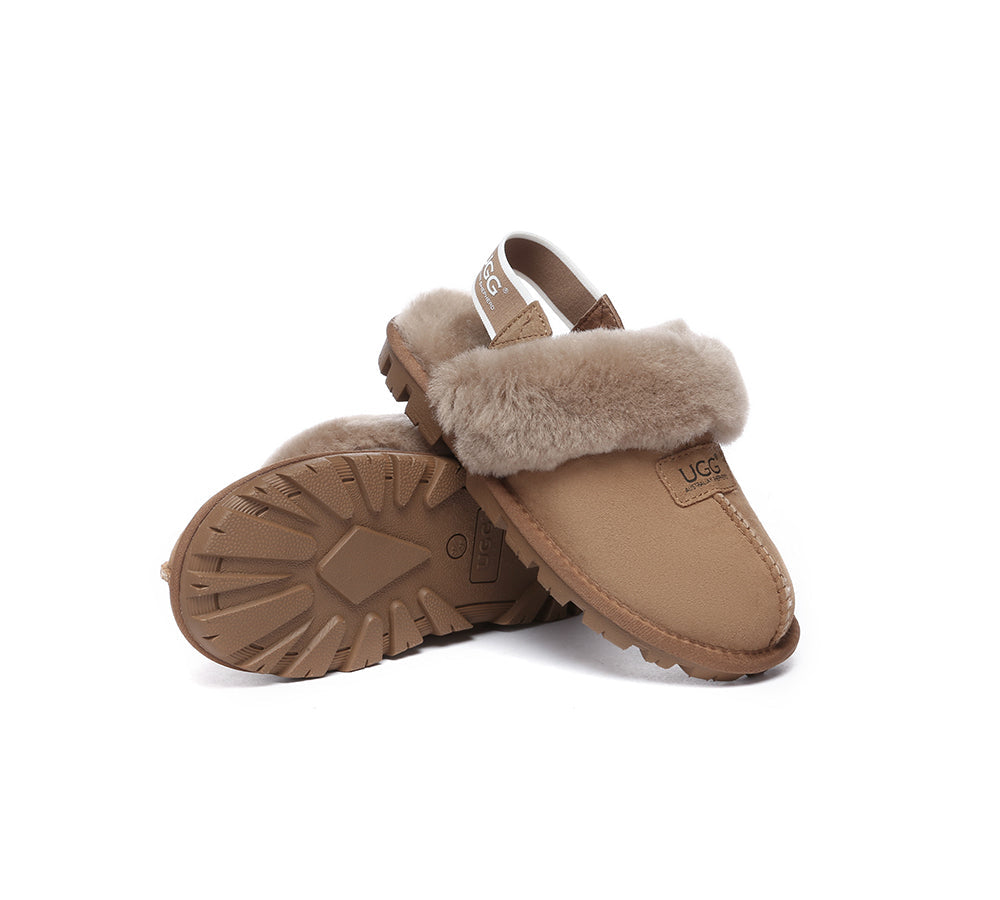 UGG Slippers - AUSTRALIAN SHEPHERD® UGG Sheepskin Wool Removable Strap Slingback Slippers Suzie Ll