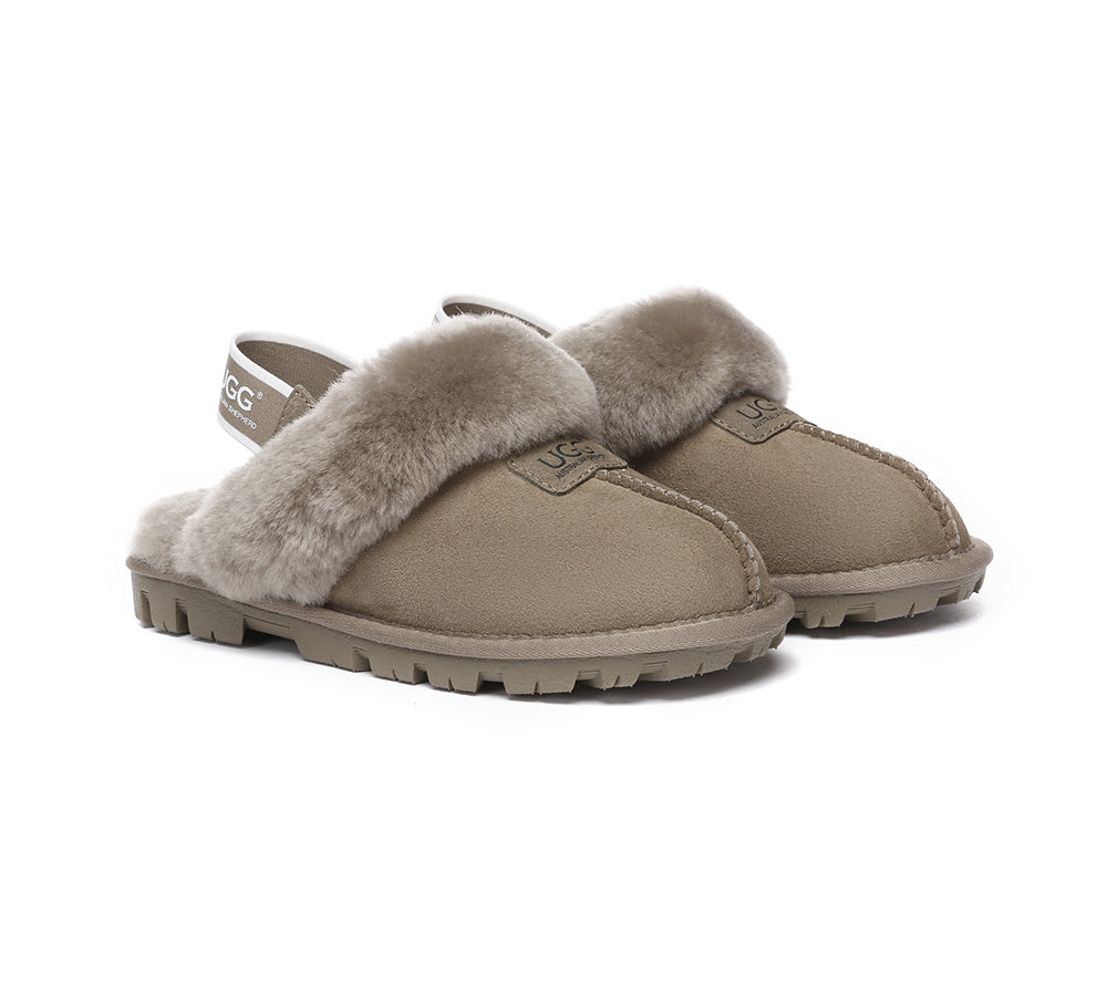 UGG Slippers - AUSTRALIAN SHEPHERD® UGG Sheepskin Wool Removable Strap Slingback Slippers Suzie Ll