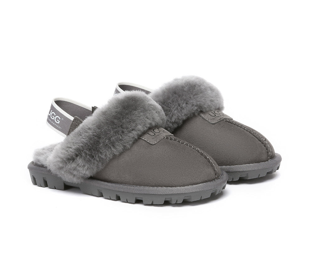 UGG Slippers - AUSTRALIAN SHEPHERD® UGG Sheepskin Wool Removable Strap Slingback Slippers Suzie Ll