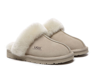 UGG Slippers - AUSTRALIAN SHEPHERD® UGG Women Premium Sheepskin Wool Muffin Slippers Special