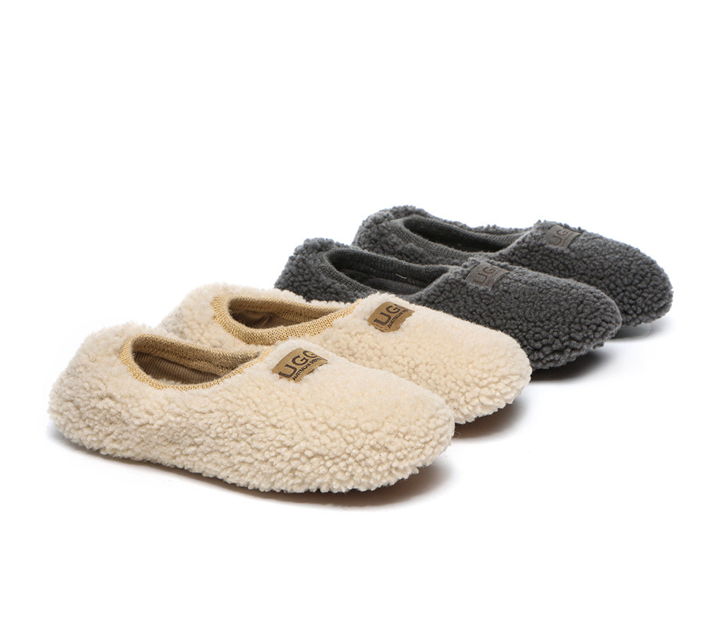 UGG Slippers - Curly Wool Slippers Women Lucina