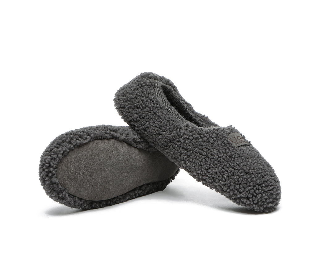 UGG Slippers - Curly Wool Slippers Women Lucina