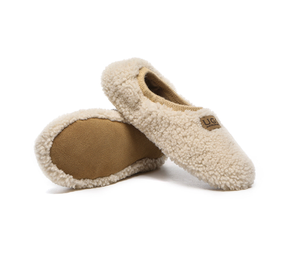 UGG Slippers - Curly Wool Slippers Women Lucina