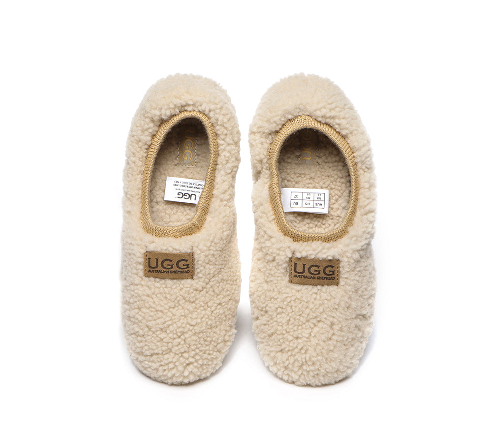 UGG Slippers - Curly Wool Slippers Women Lucina