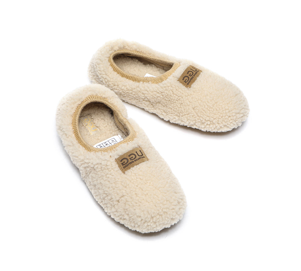 UGG Slippers - Curly Wool Slippers Women Lucina