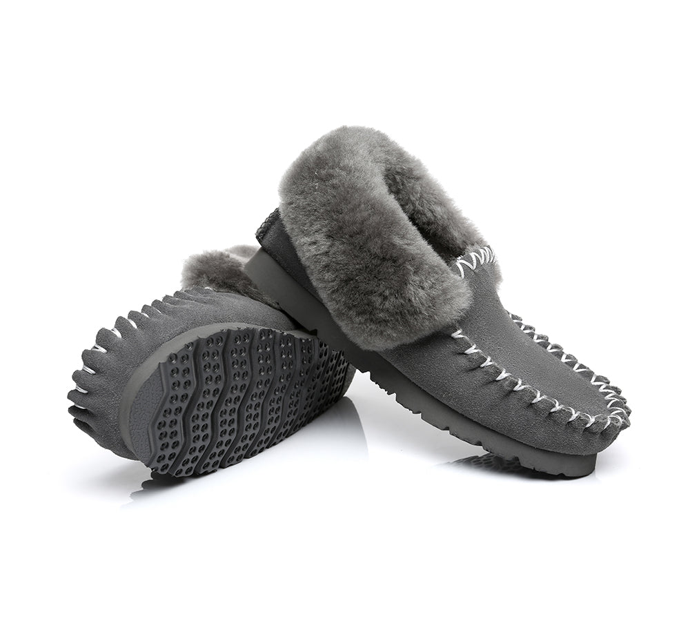 UGG Slippers - Everau Sheepskin Popo Moccasin