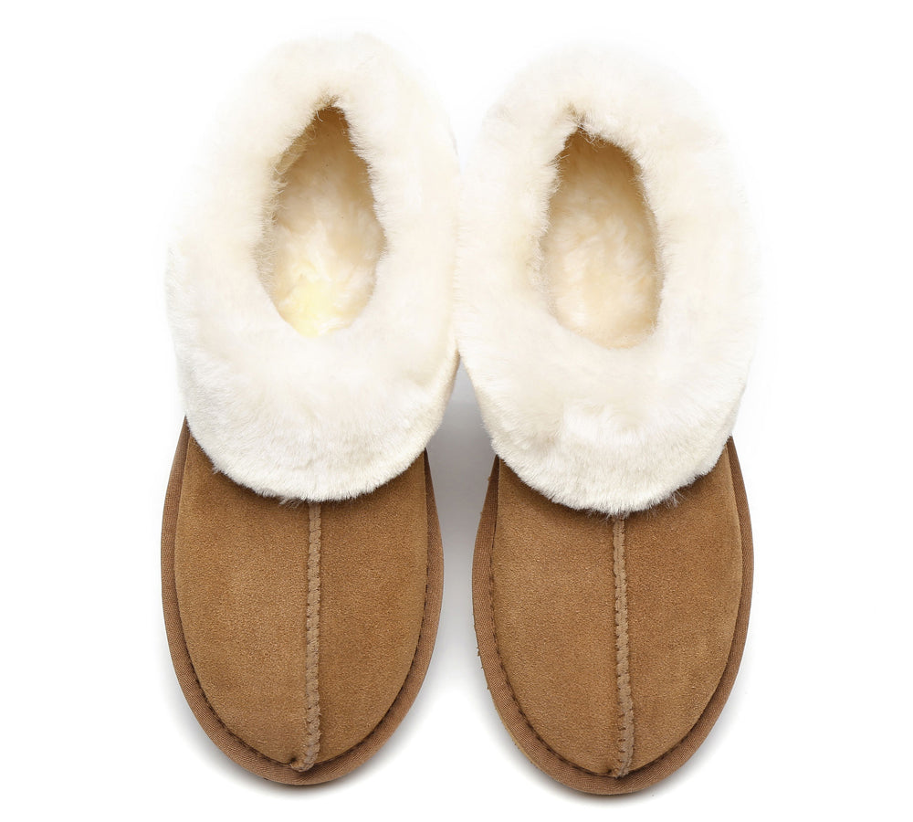 UGG Slippers - Premium Australian Sheepskin Ankle Slipper Unisex Homey