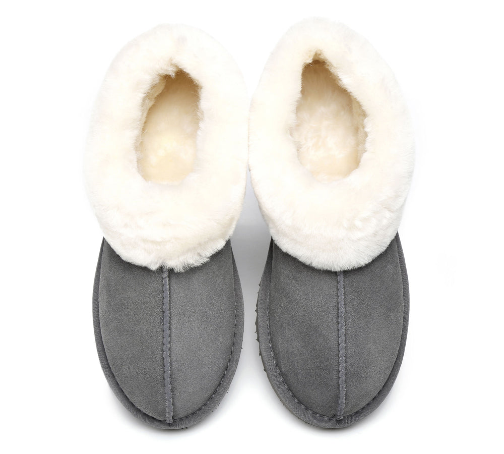 UGG Slippers - Premium Australian Sheepskin Ankle Slipper Unisex Homey