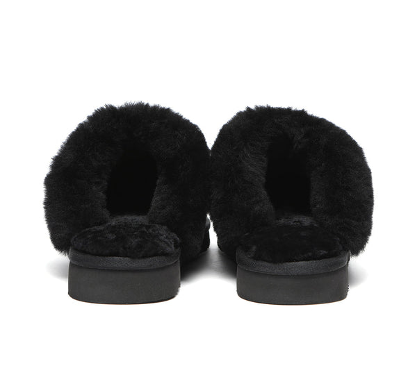 UGG Slippers - Premium Sheepskin Bow Slipper Women Barbra