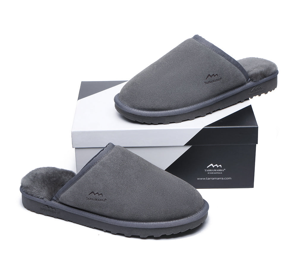 UGG Slippers - Premium Sheepskin Men Scuff Larry