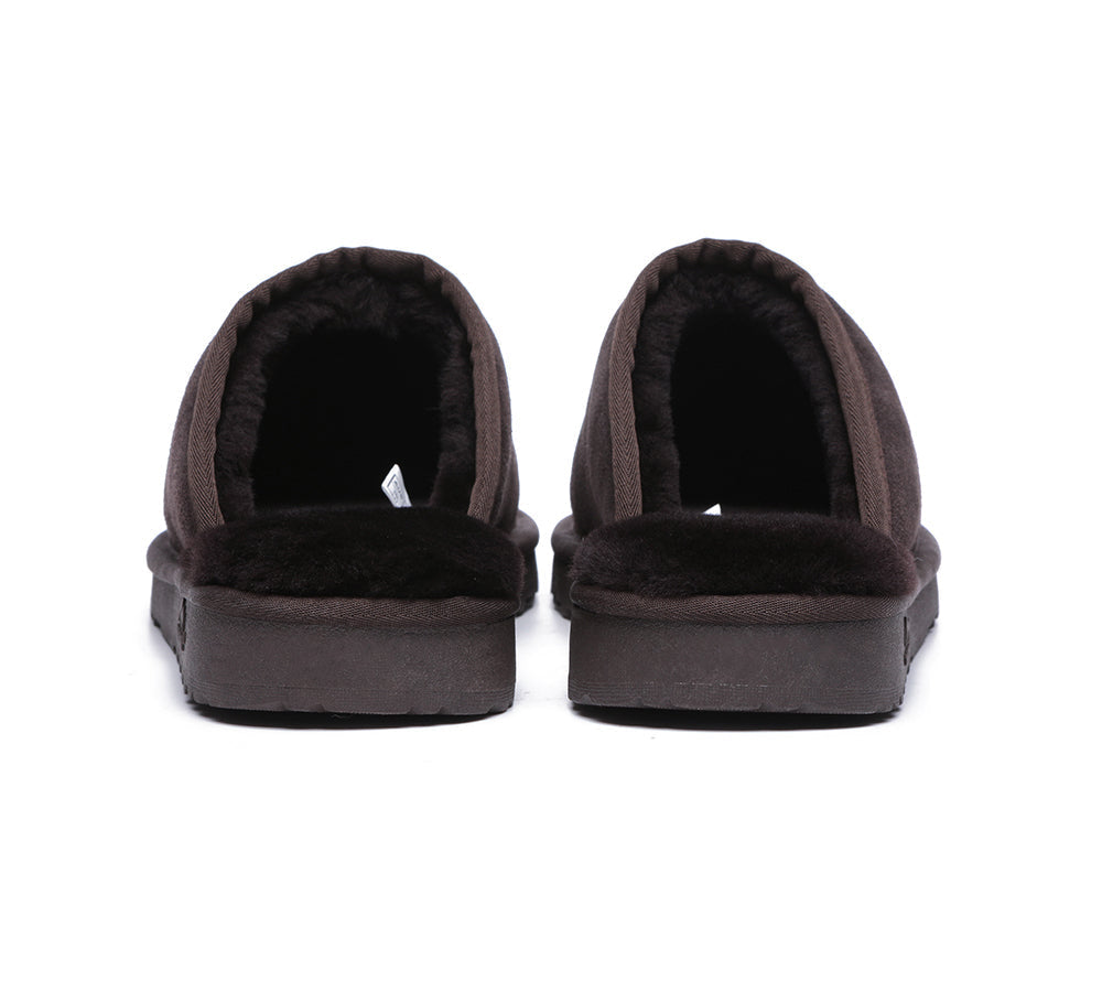 UGG Slippers - Premium Sheepskin Men Scuff Larry