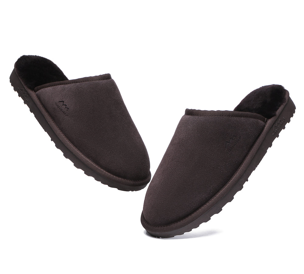 UGG Slippers - Premium Sheepskin Men Scuff Larry