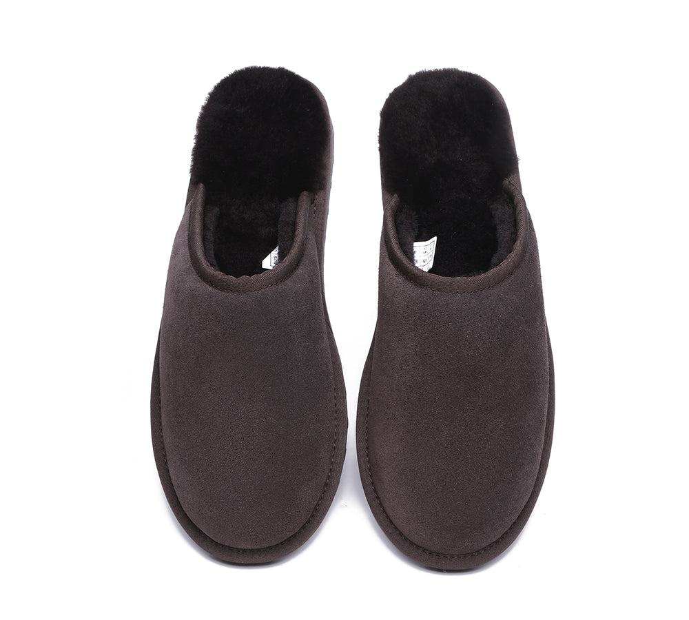 UGG Slippers - Premium Sheepskin Men Scuff Larry