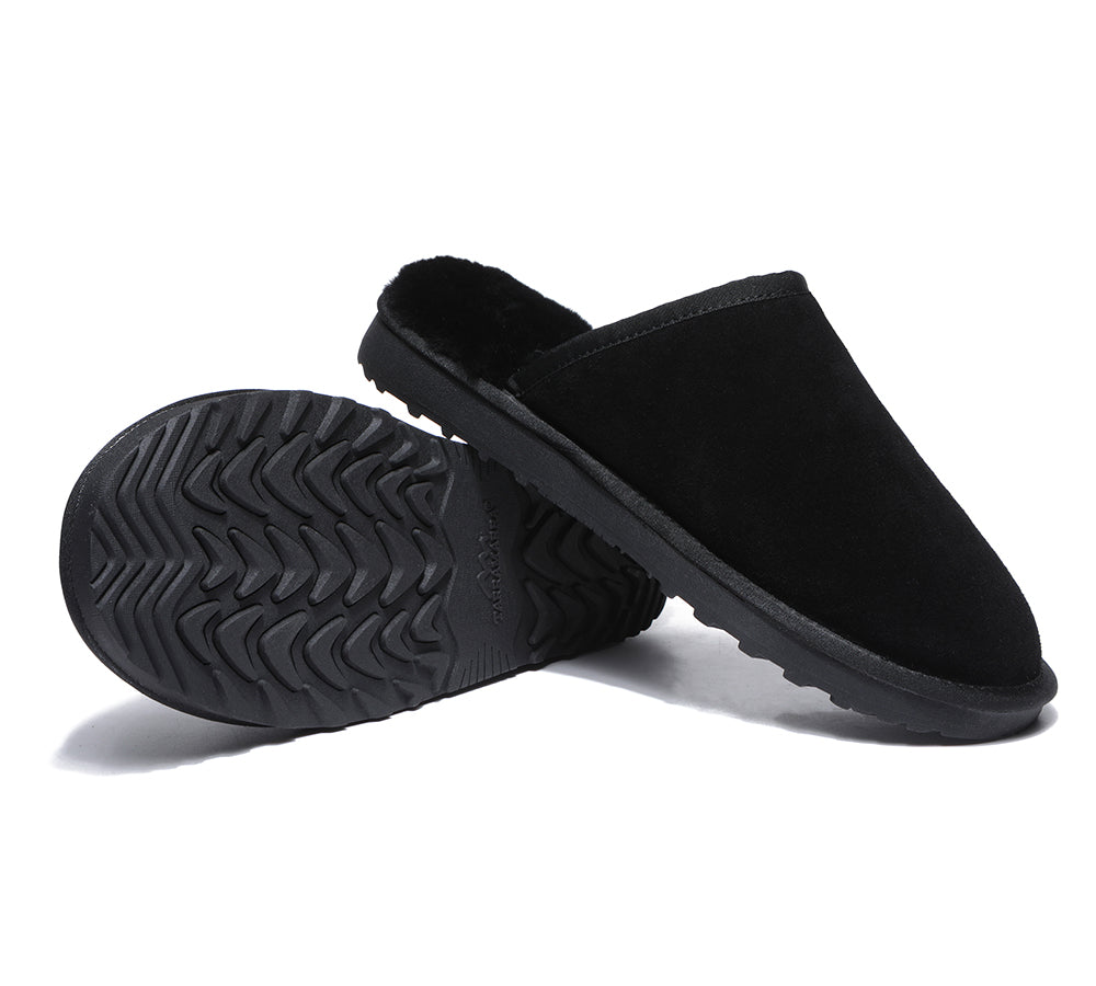 UGG Slippers - Premium Sheepskin Men Scuff Larry