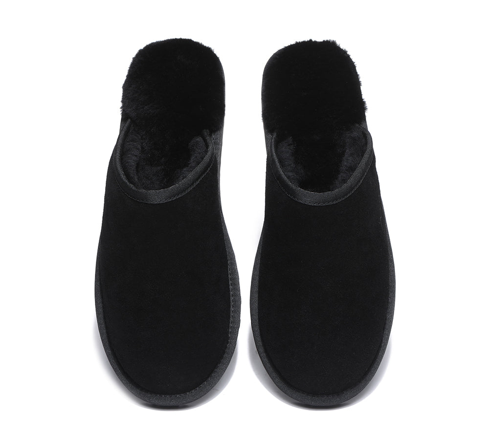 UGG Slippers - Premium Sheepskin Men Scuff Larry