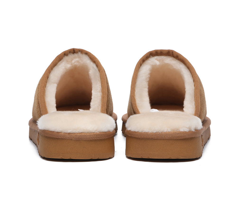 UGG Slippers - Premium Sheepskin Men Scuff Larry