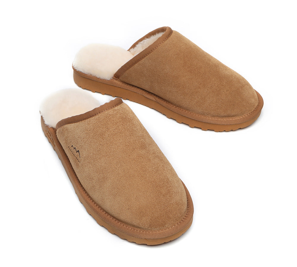 UGG Slippers - Premium Sheepskin Men Scuff Larry