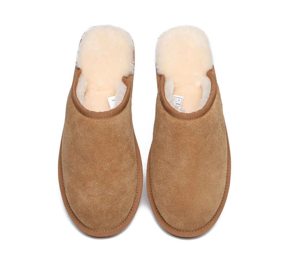 Premium Sheepskin Men Scuff Larry Uggoutlet