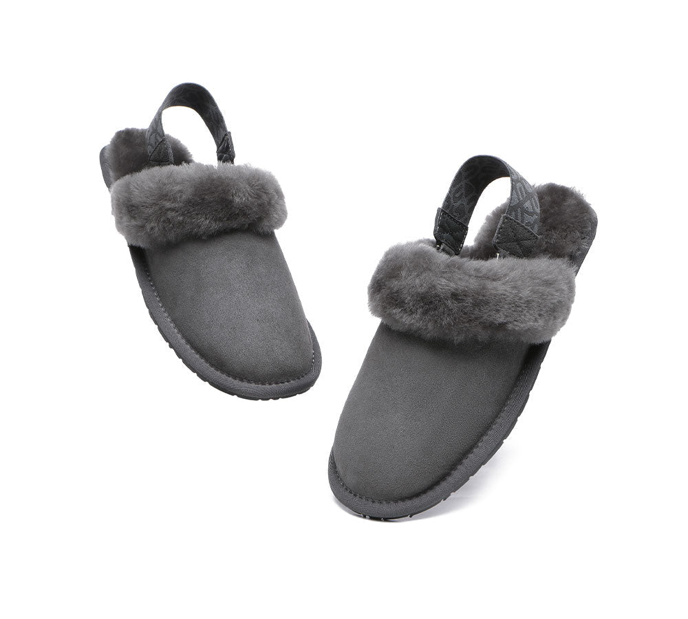 UGG Slippers - Removable Strap Slingback Sheepskin Slippers Lonsdale