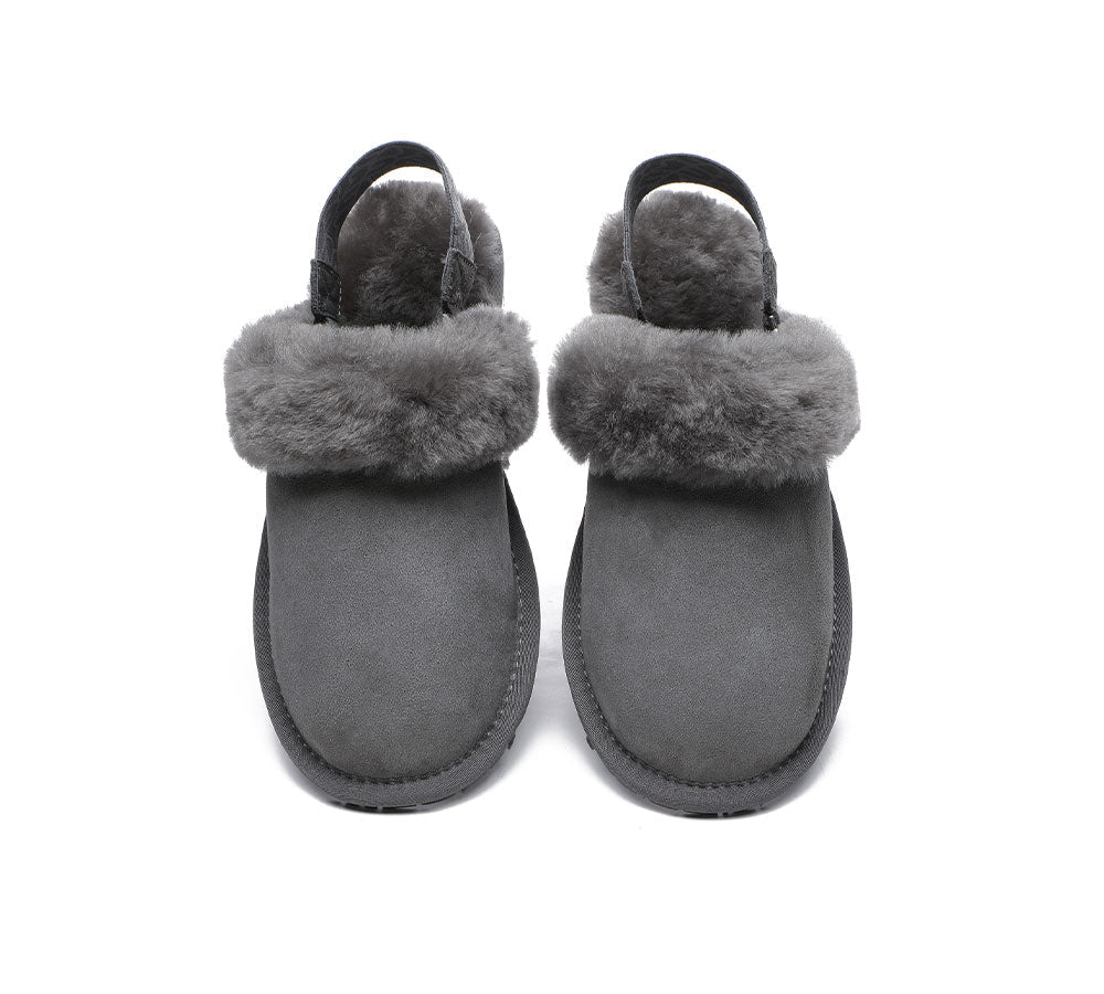 UGG Slippers - Removable Strap Slingback Sheepskin Slippers Lonsdale