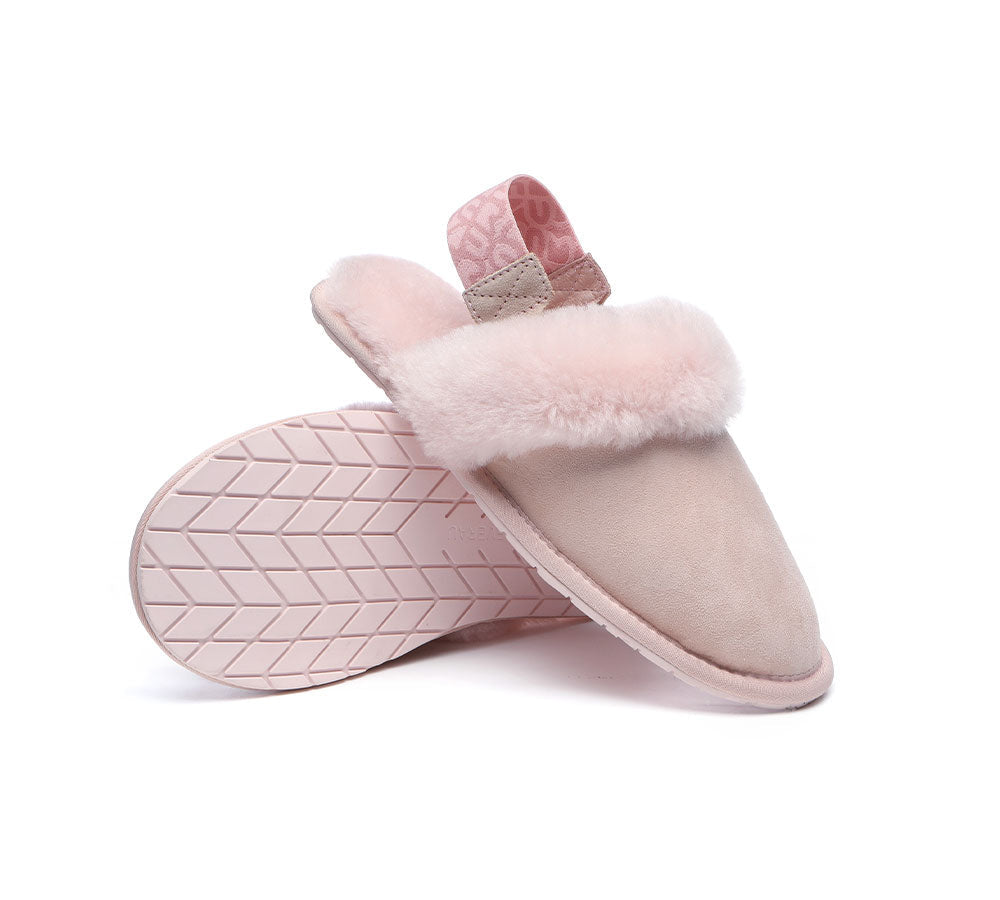 UGG Slippers - Removable Strap Slingback Sheepskin Slippers Lonsdale