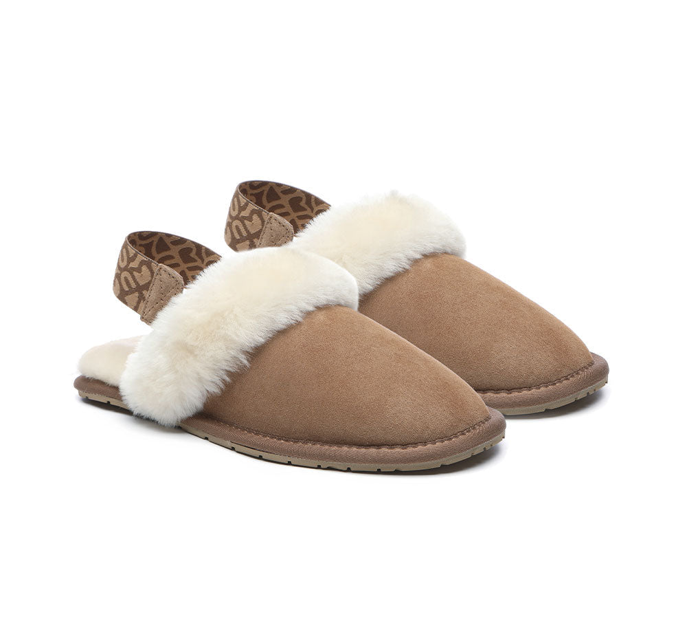 UGG Slippers - Removable Strap Slingback Sheepskin Slippers Lonsdale