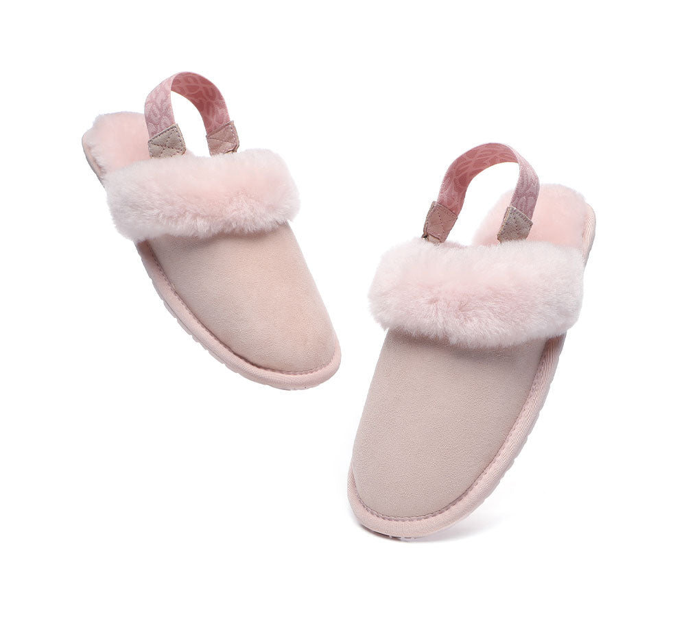 UGG Slippers - Removable Strap Slingback Sheepskin Slippers Lonsdale