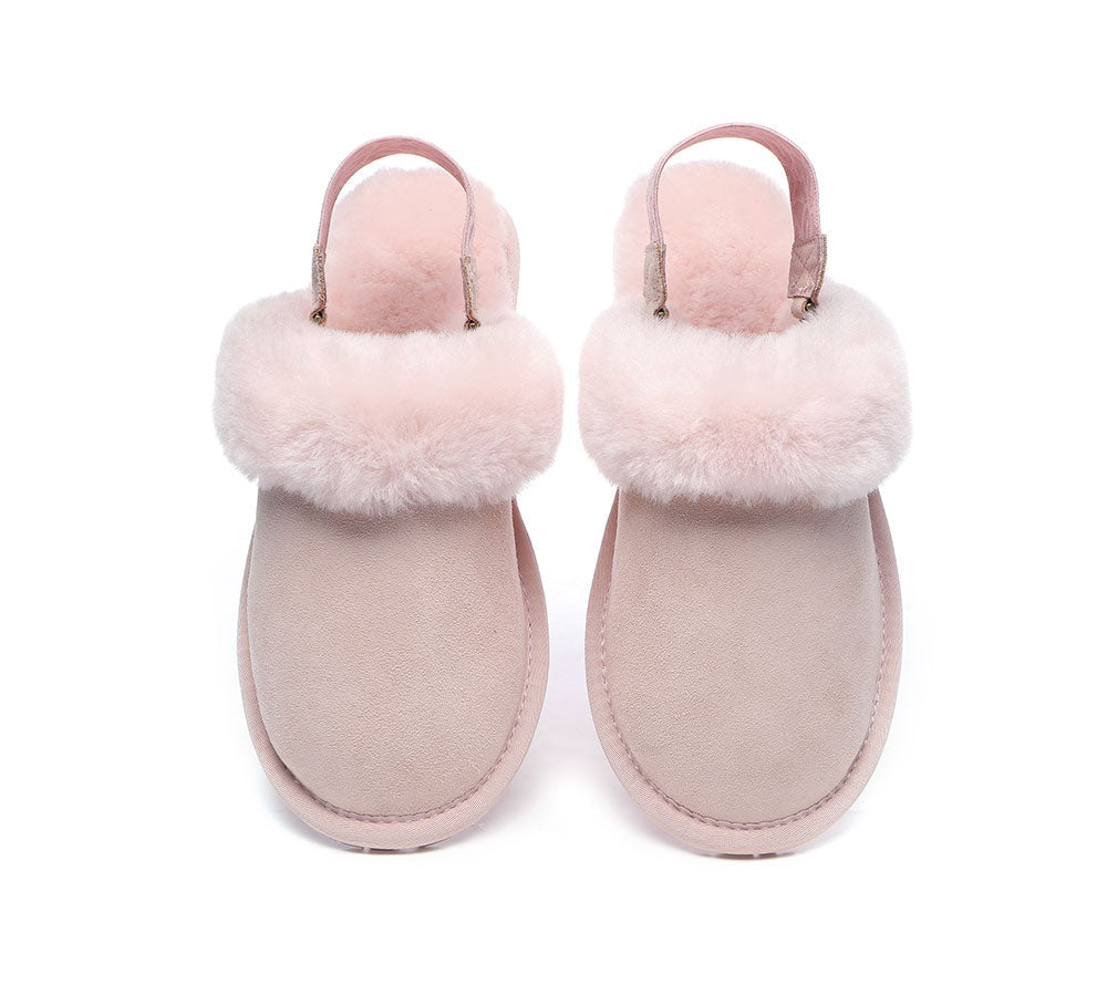 UGG Slippers - Removable Strap Slingback Sheepskin Slippers Lonsdale