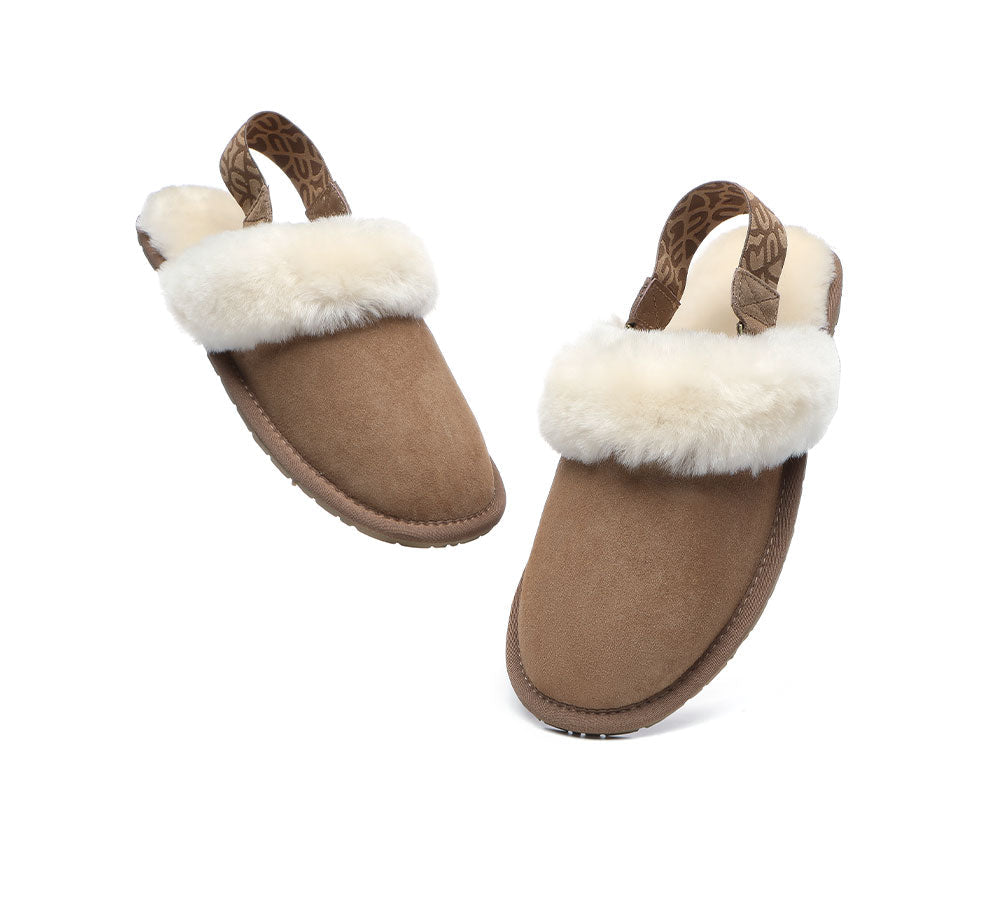 UGG Slippers - Removable Strap Slingback Sheepskin Slippers Lonsdale