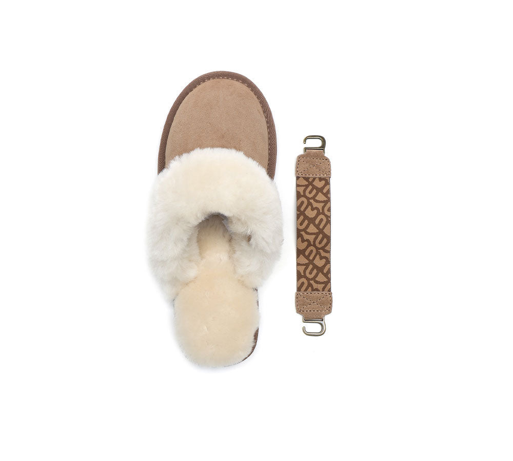 UGG Slippers - Removable Strap Slingback Sheepskin Slippers Lonsdale