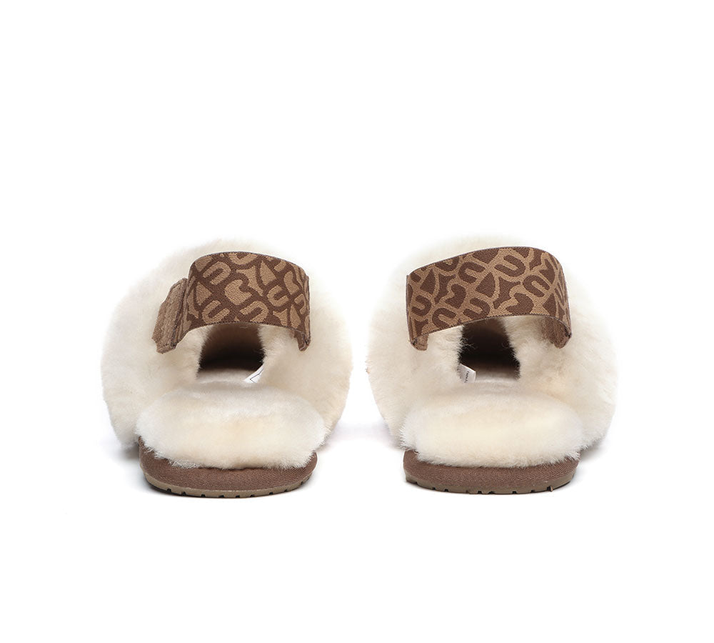 UGG Slippers - Removable Strap Slingback Sheepskin Slippers Lonsdale