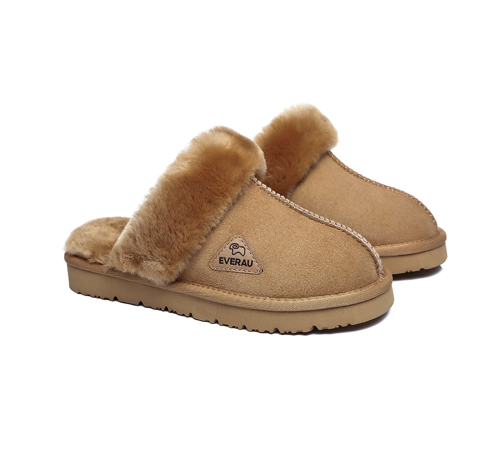 UGG Slippers - Sheepskin Wool Slippers Women Muffin Slipper Special Colour