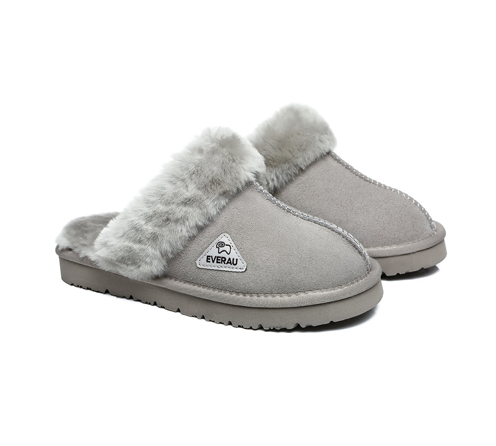 UGG Slippers - Sheepskin Wool Slippers Women Muffin Slipper Special Colour