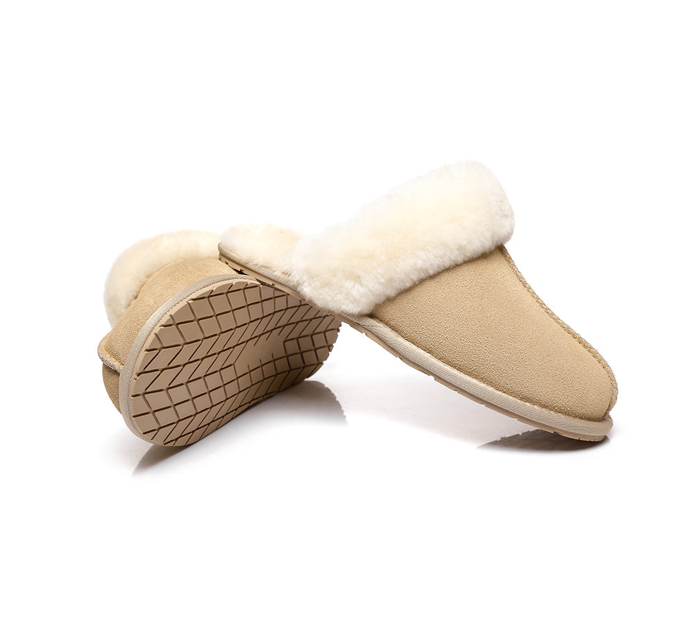 UGG Slippers - TA UGG Slippers,Australia Premium Sheepskin,Unisex Rosa Scuff