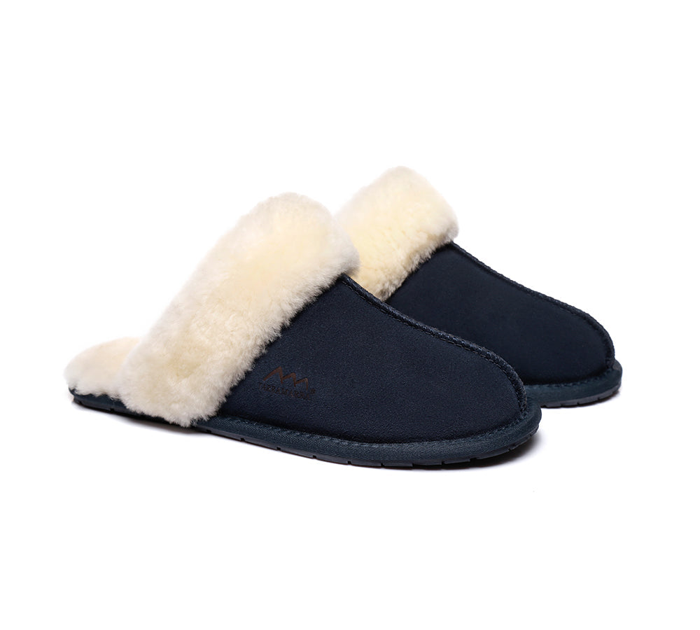 UGG Slippers - TA UGG Slippers,Australia Premium Sheepskin,Unisex Rosa Scuff