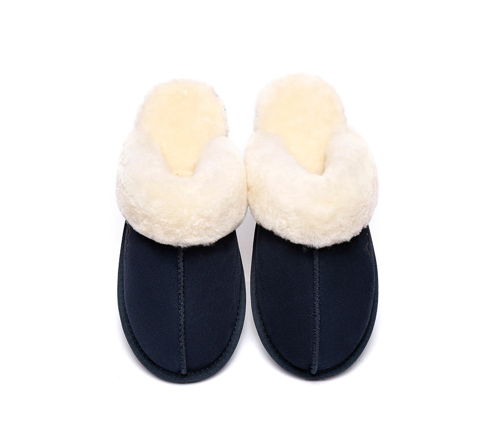 UGG Slippers - TA UGG Slippers,Australia Premium Sheepskin,Unisex Rosa Scuff