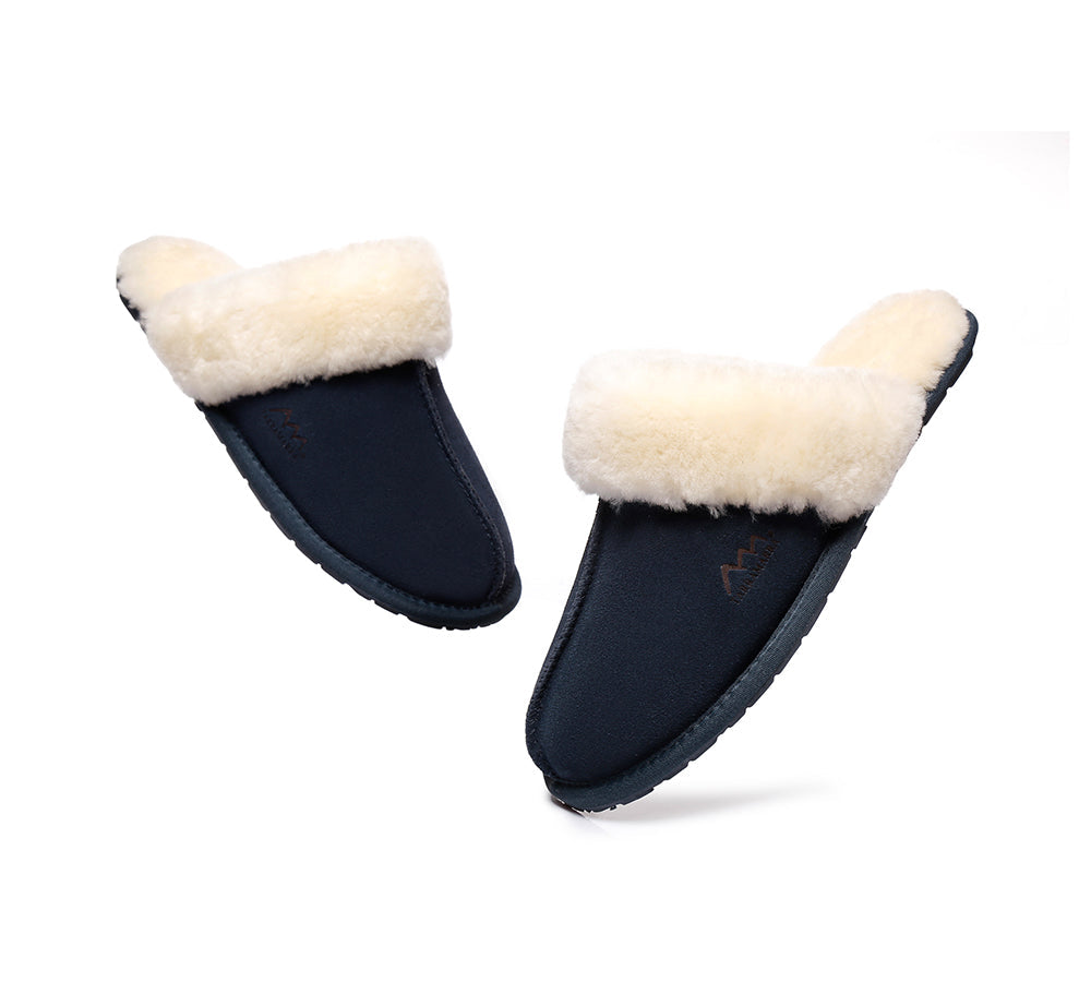 UGG Slippers - TA UGG Slippers,Australia Premium Sheepskin,Unisex Rosa Scuff