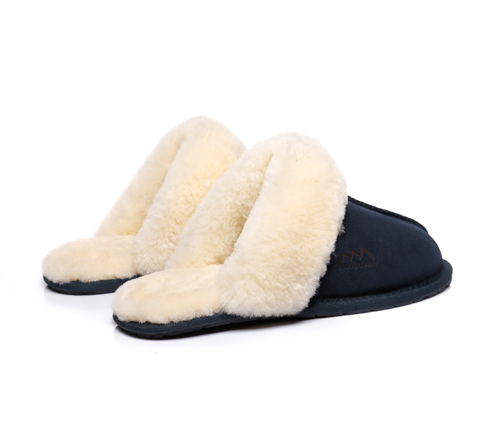 UGG Slippers - TA UGG Slippers,Australia Premium Sheepskin,Unisex Rosa Scuff