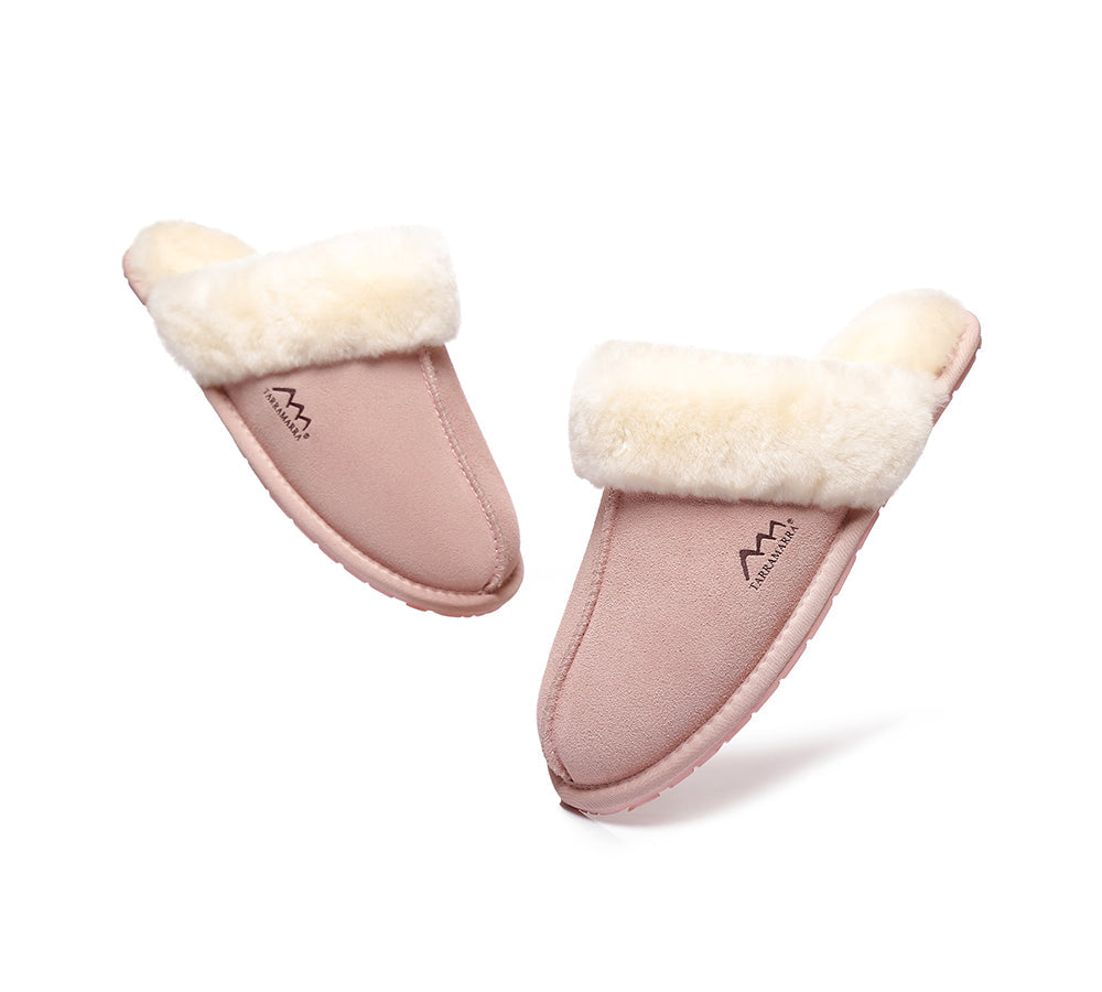 UGG Slippers - TA UGG Slippers,Australia Premium Sheepskin,Unisex Rosa Scuff