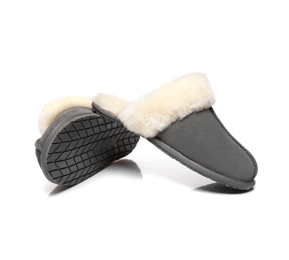 UGG Slippers - TA UGG Slippers,Australia Premium Sheepskin,Unisex Rosa Scuff